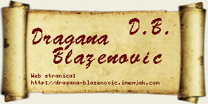 Dragana Blaženović vizit kartica